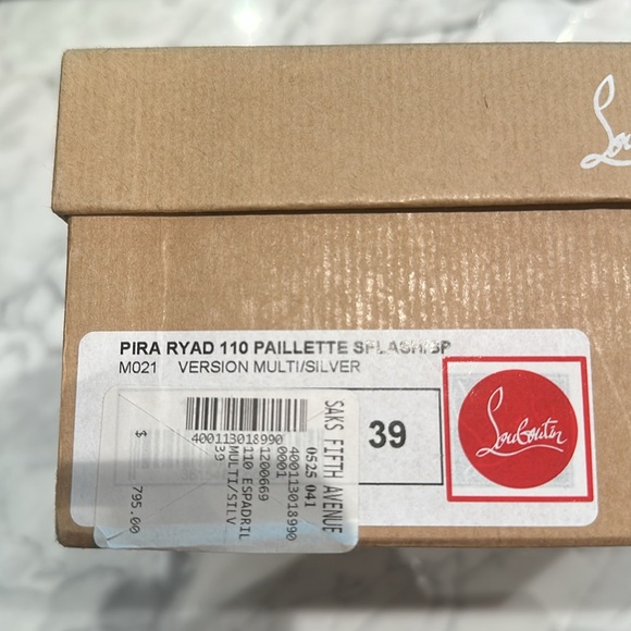 CHRISTIAN LOUBOUTIN
Pira Ryad Studded Sequin Metallic Platform - Picture 2 of 6